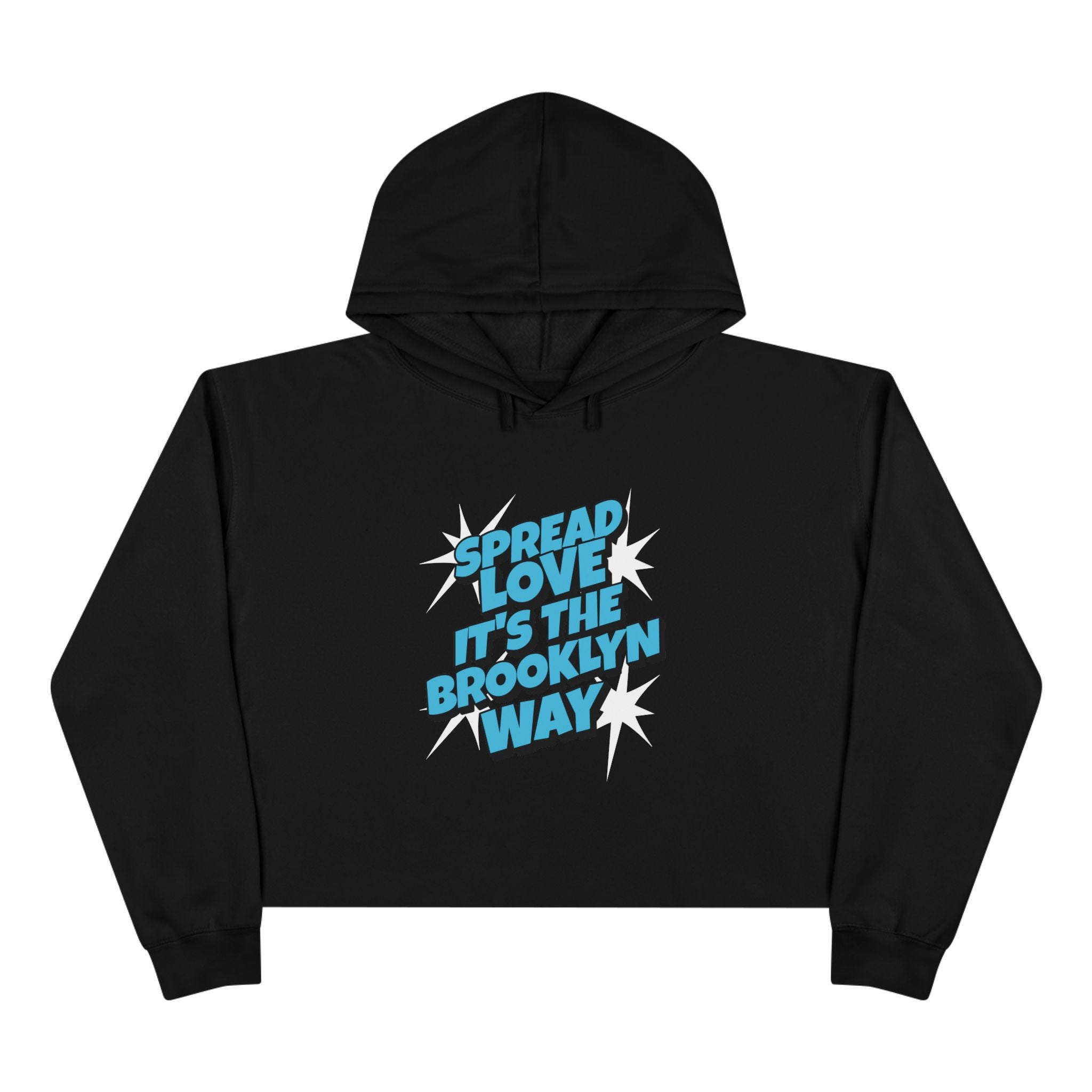 Spread Love It's The Brooklyn Way Unisex Crop Hoodie