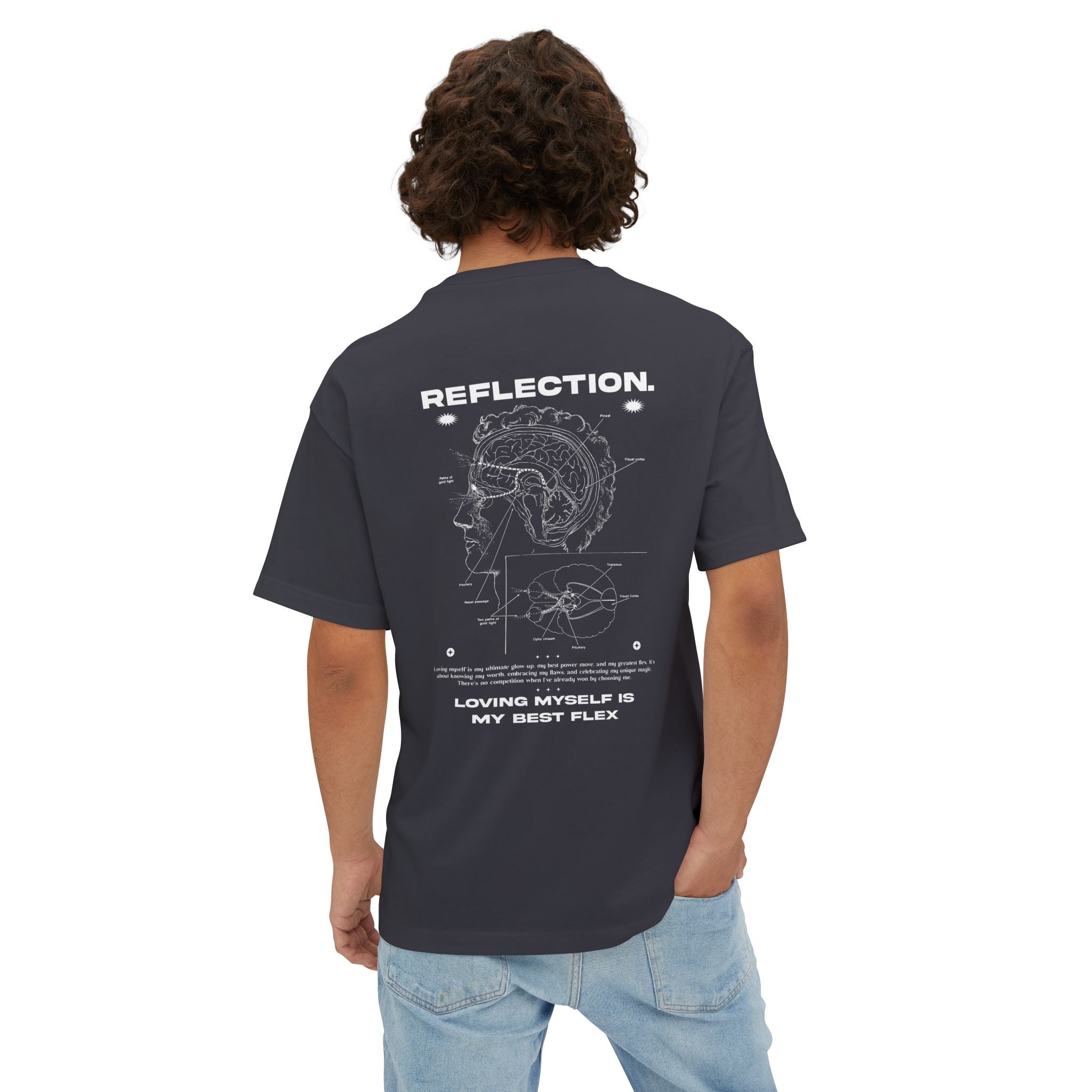 Loving myself is my best flex Oversized Tee