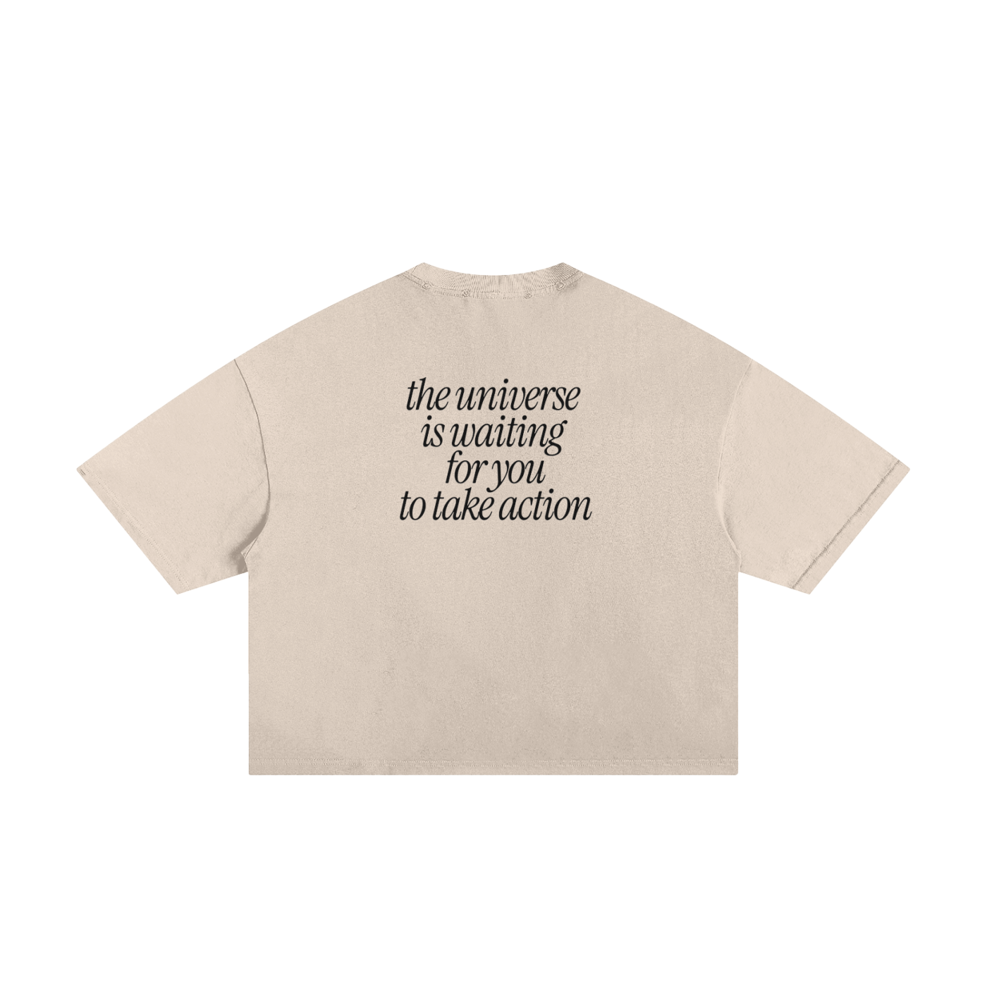 The Universe Is Waiting For You Classic Frayed Boxy Tee