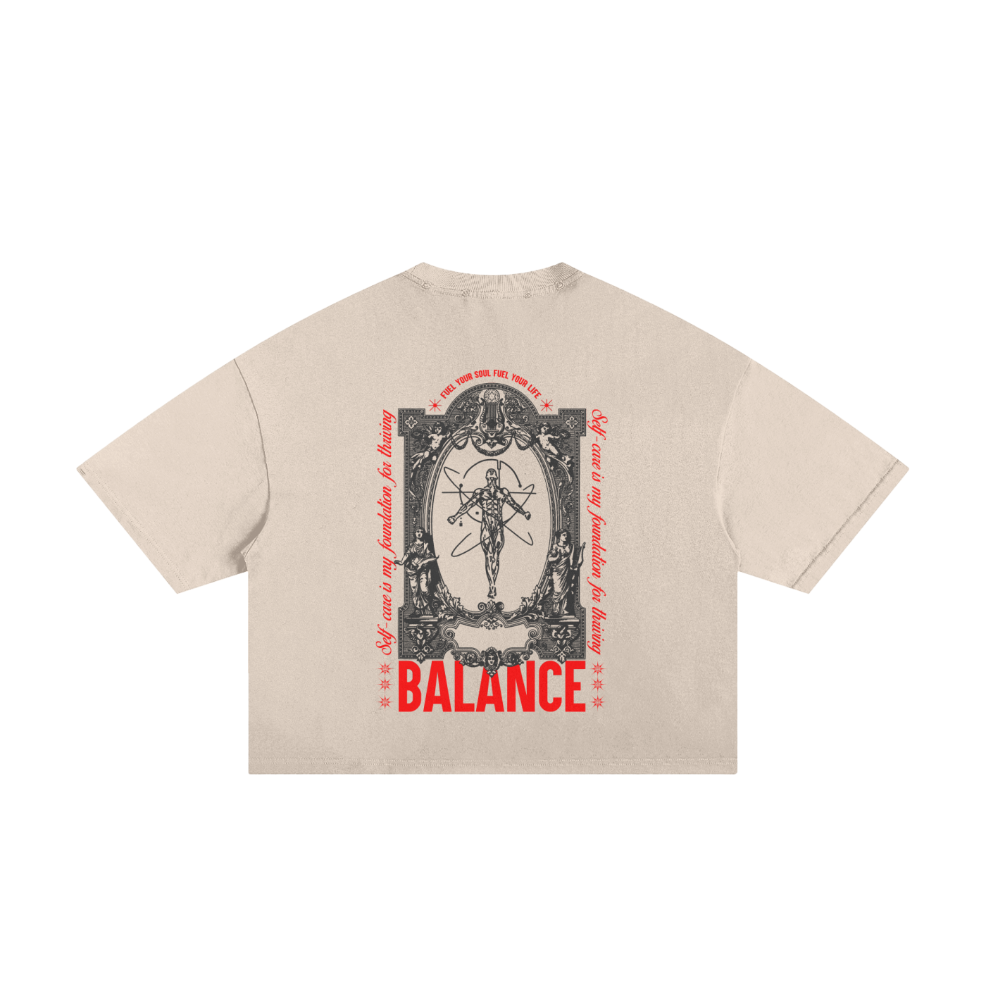 Self-care is my foundation for thriving Unisex Boxy Tee