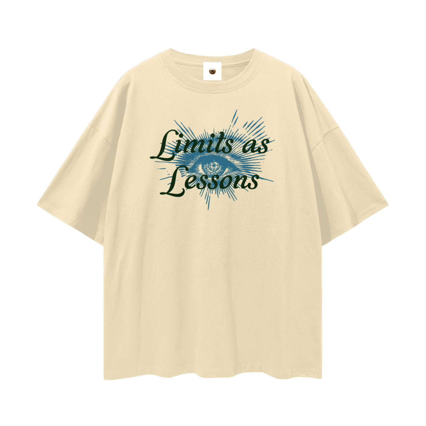 Limits As Lessons Streetwear Loose Drop Shoulder T-Shirt