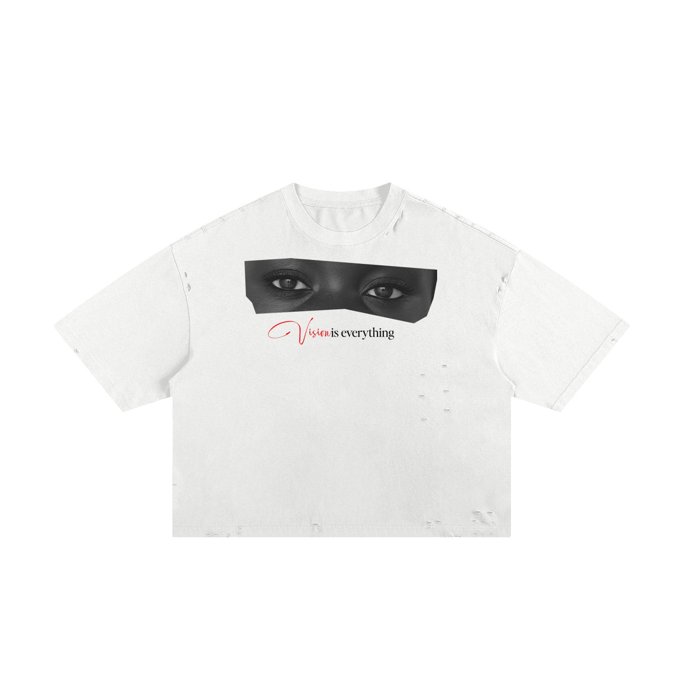 Vision Is Everything Classic Frayed Boxy Tee