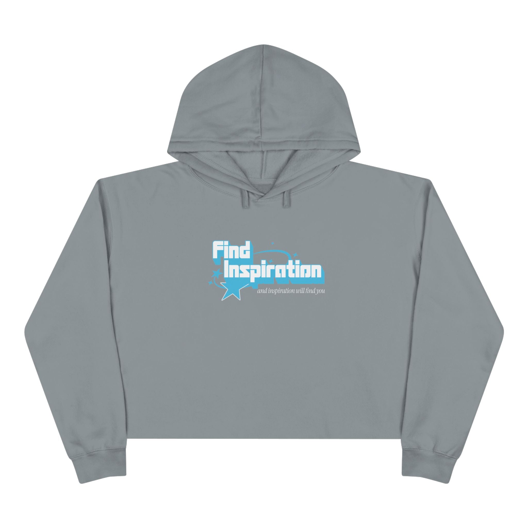 Find Inspiration And Inspiration Will Find You Crop Hoodie