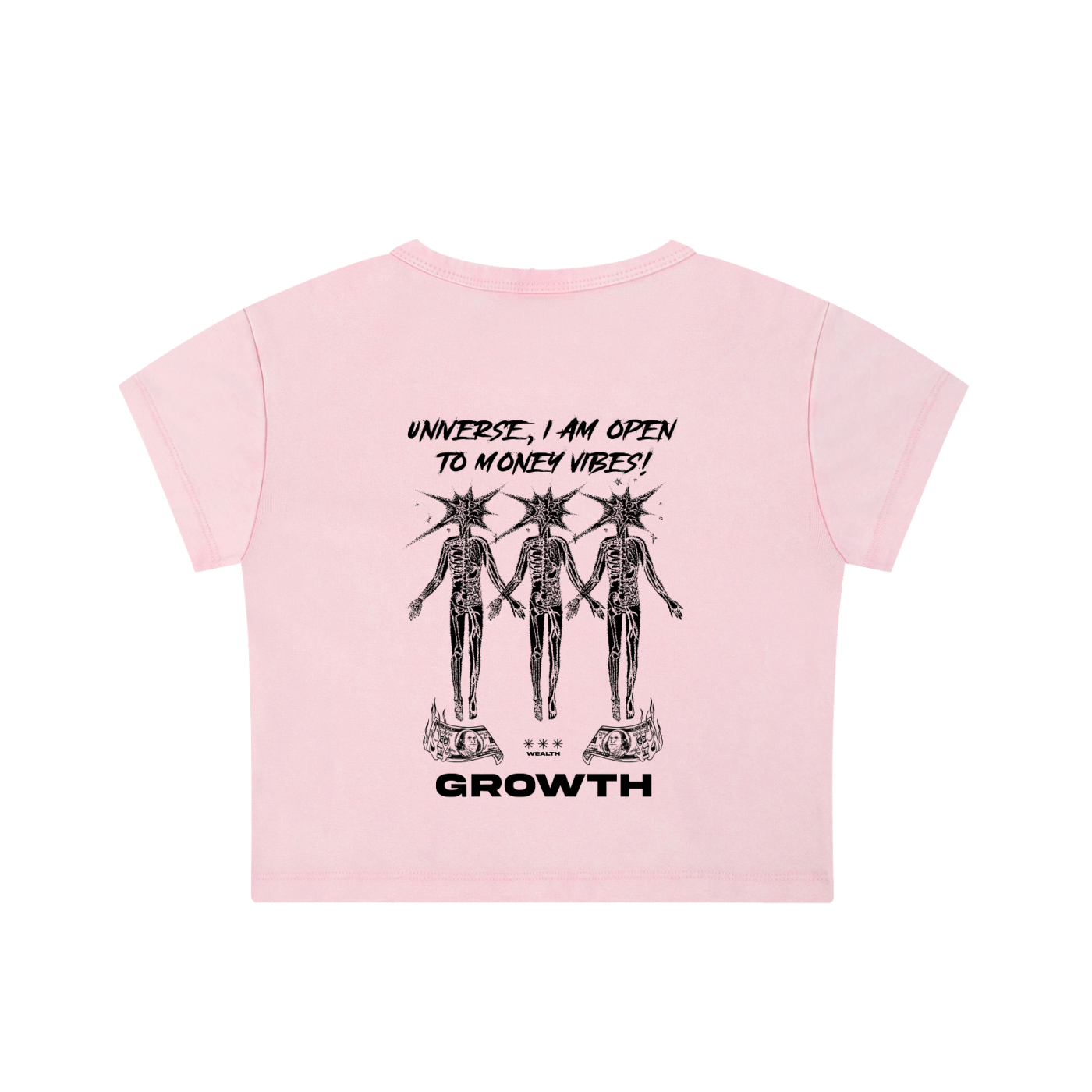 Growth Snow Washed Crop Top