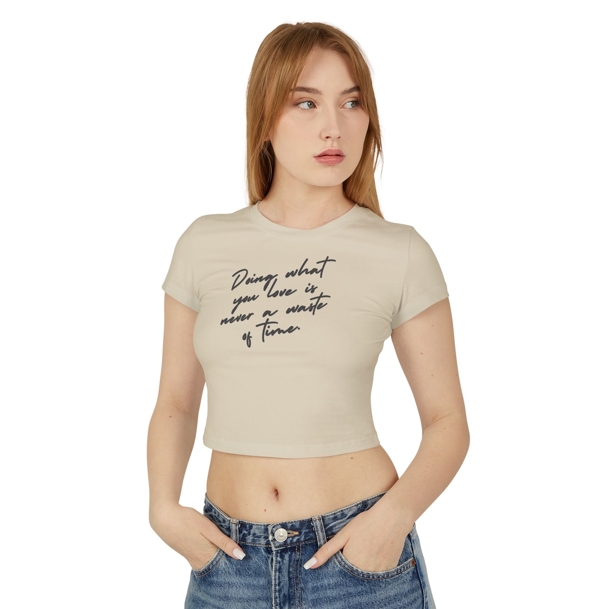 Doing What You Love Is Never Waste Of Time tiny Tee