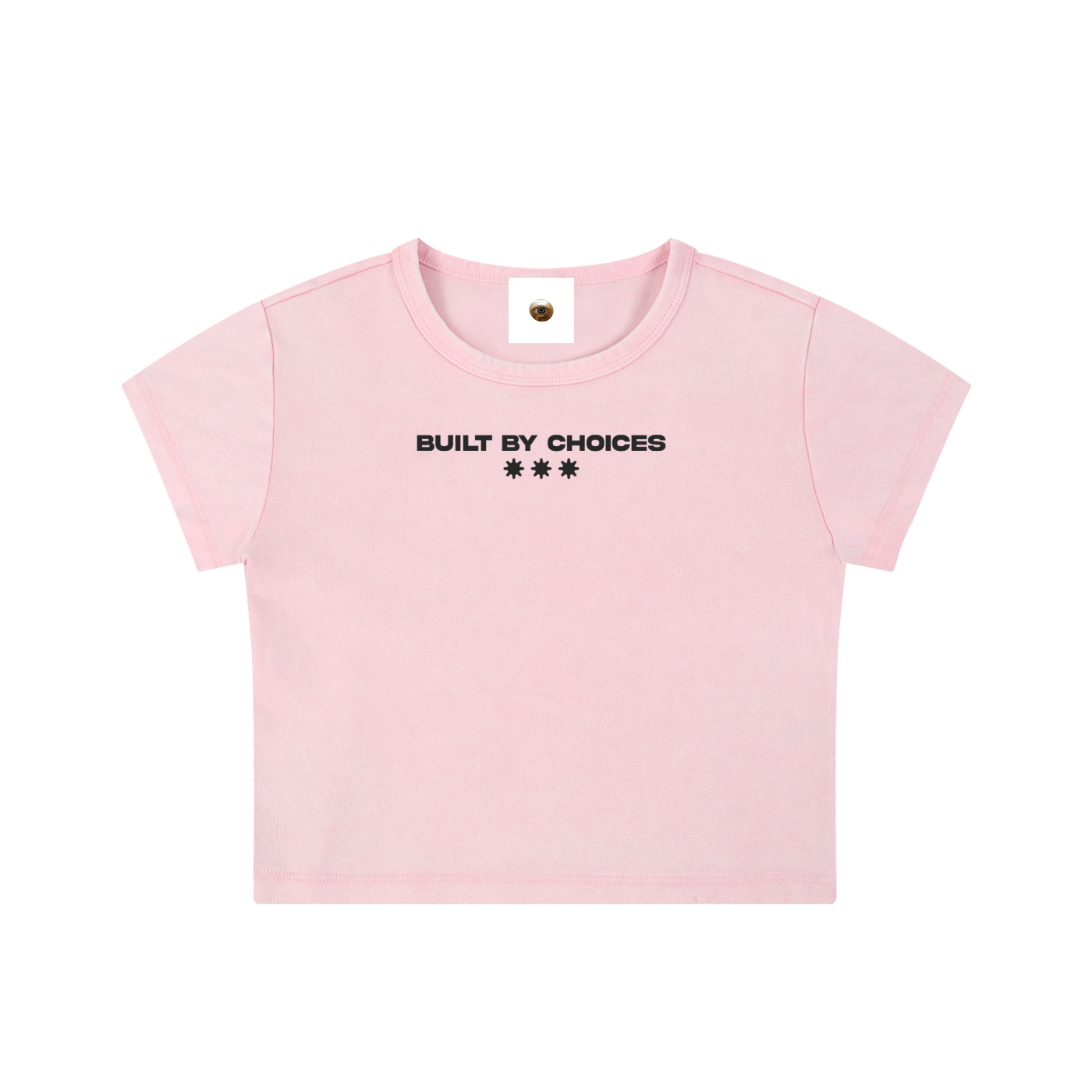 Built By Choices Snow Washed Crop Top