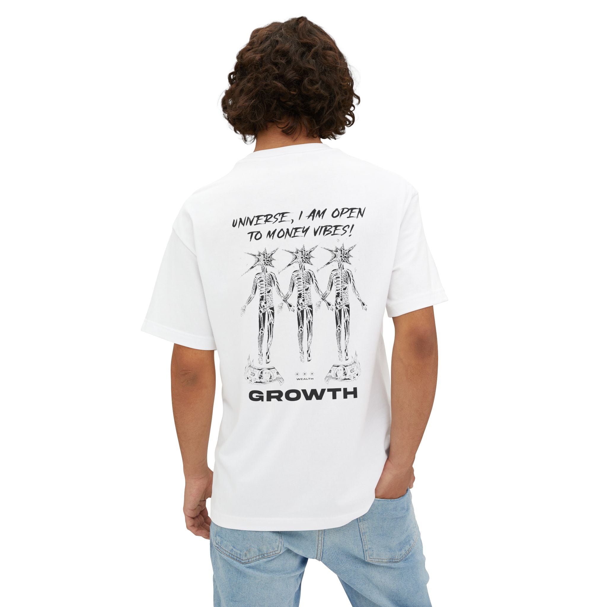 Universe I'm Open To Money Vibe Heavy Cotton Tee