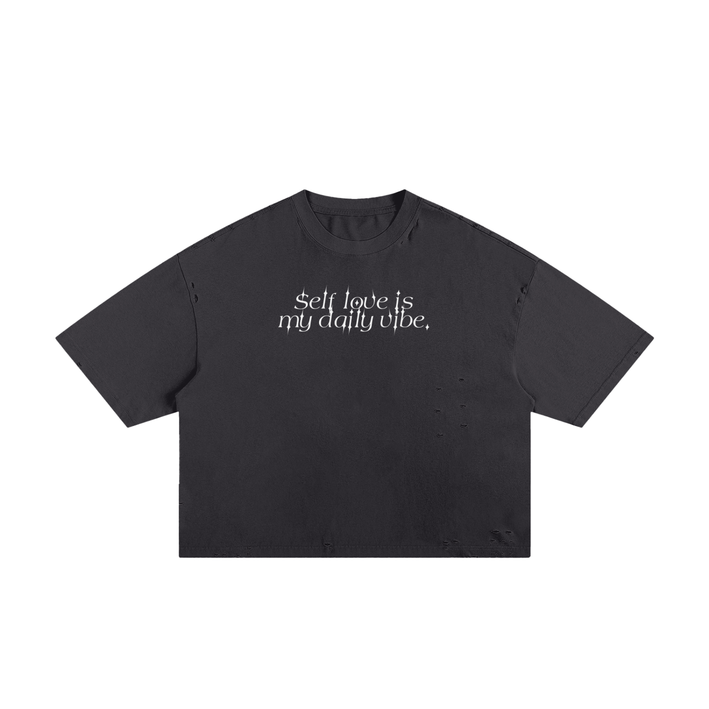 Self-love is my daily vibe Unisex Cropped Boxy Tee