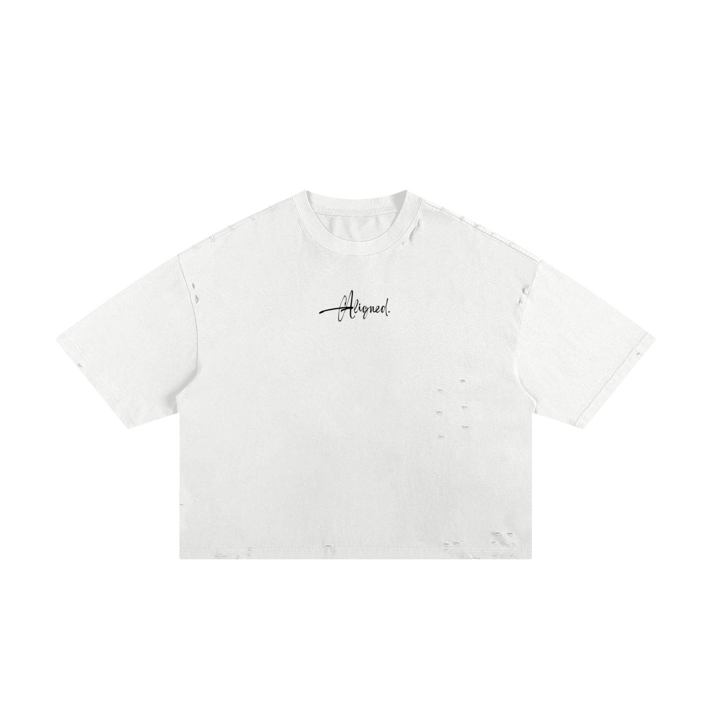 Aligned Classic Frayed Boxy Tee