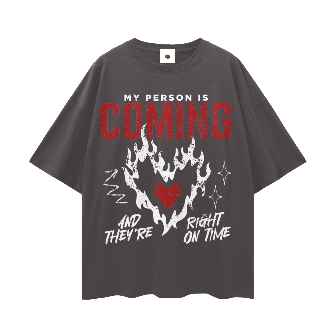 My Person Is Coming Streetwear Loose Drop Shoulder T-Shirt