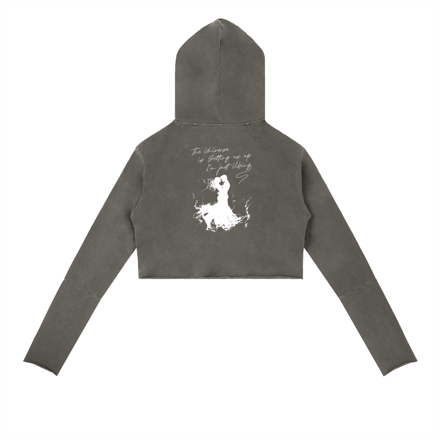 The Universe Is Getting Up Vintage Washed Raw Edge Hoodie