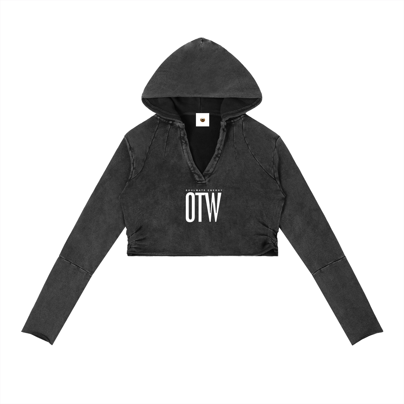Soulmate Energy OTW Vintage Washed Raw Edge Hoodie