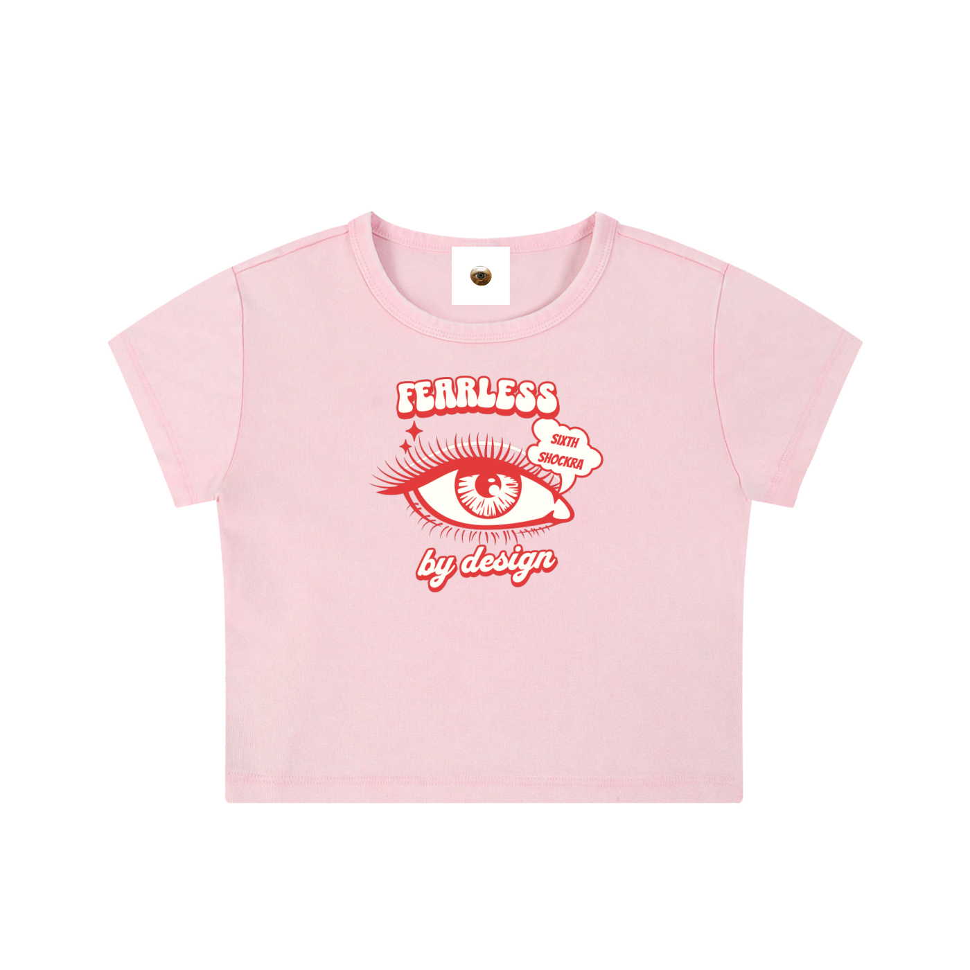 Fearless By Design Snow Washed Crop Top