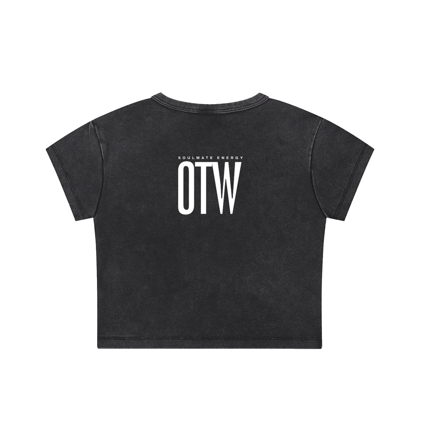 Soulmate Energy OTW Snow Washed Crop Top