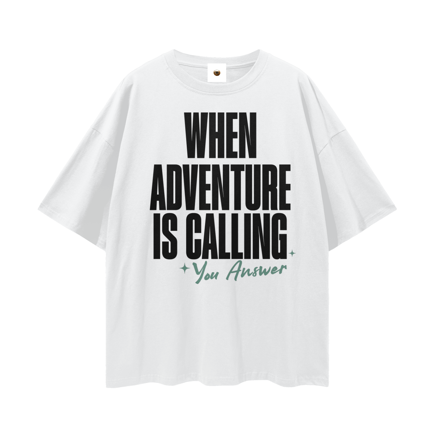 When Adventure is Calling Streetwear Loose Drop Shoulder T-Shirt