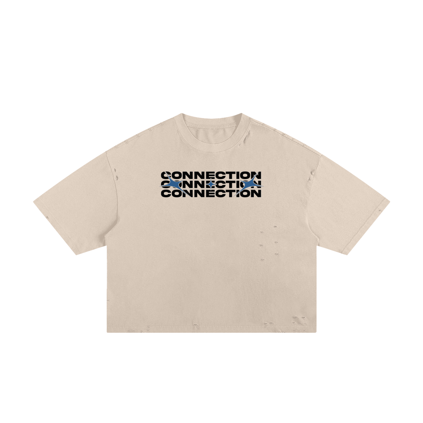 Connection Classic Frayed Boxy Tee