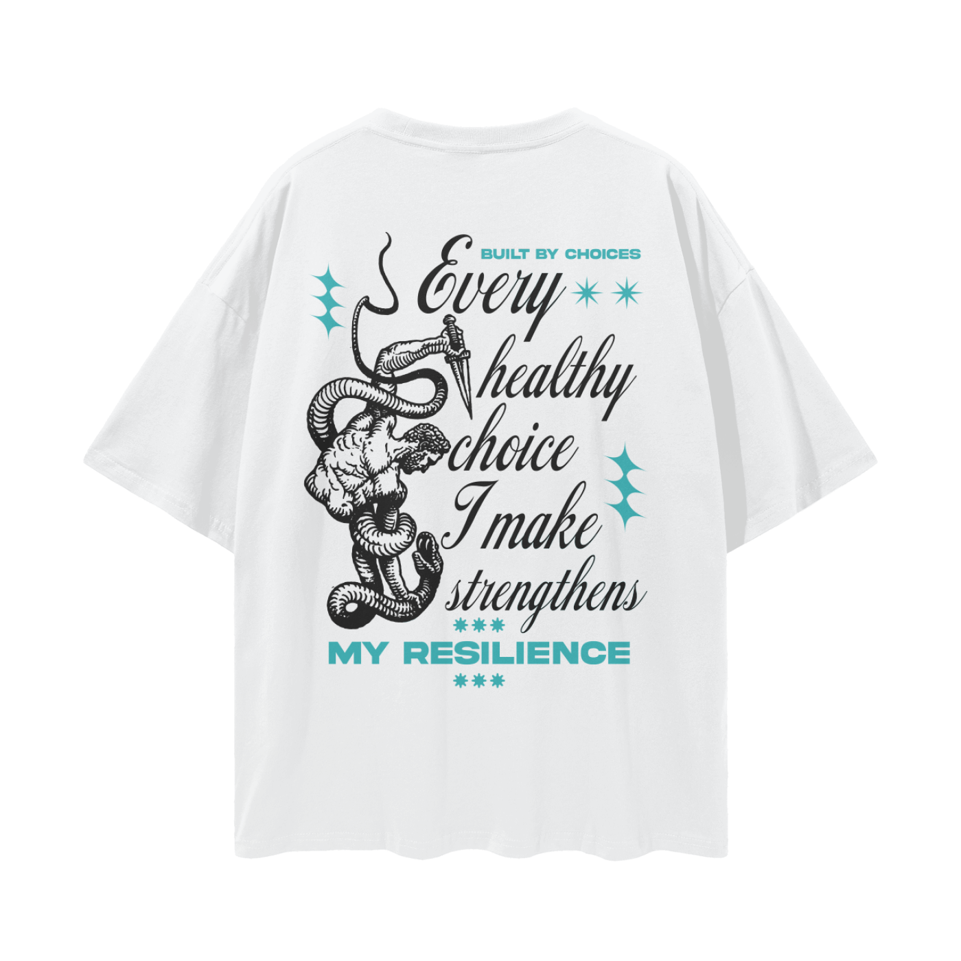 Built By Choices Streetwear Loose Drop Shoulder T-Shirt