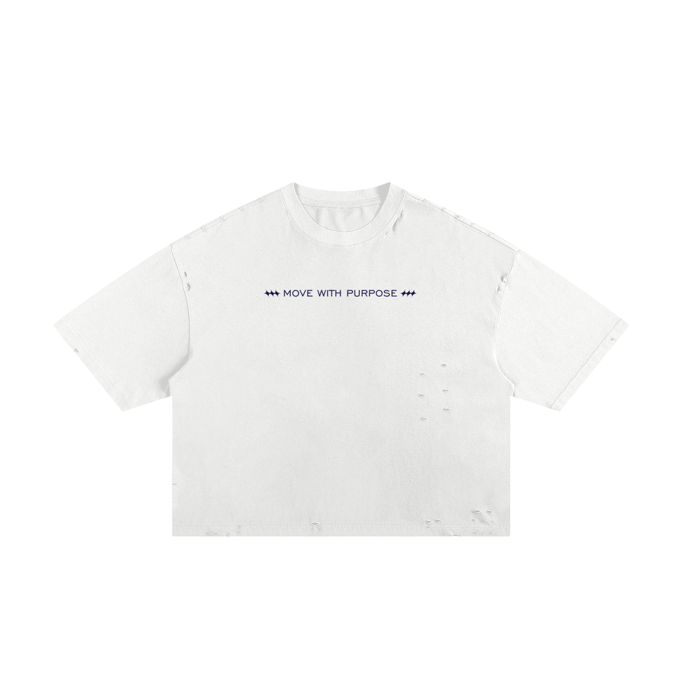 Move With Purpose Classic Frayed Boxy Tee