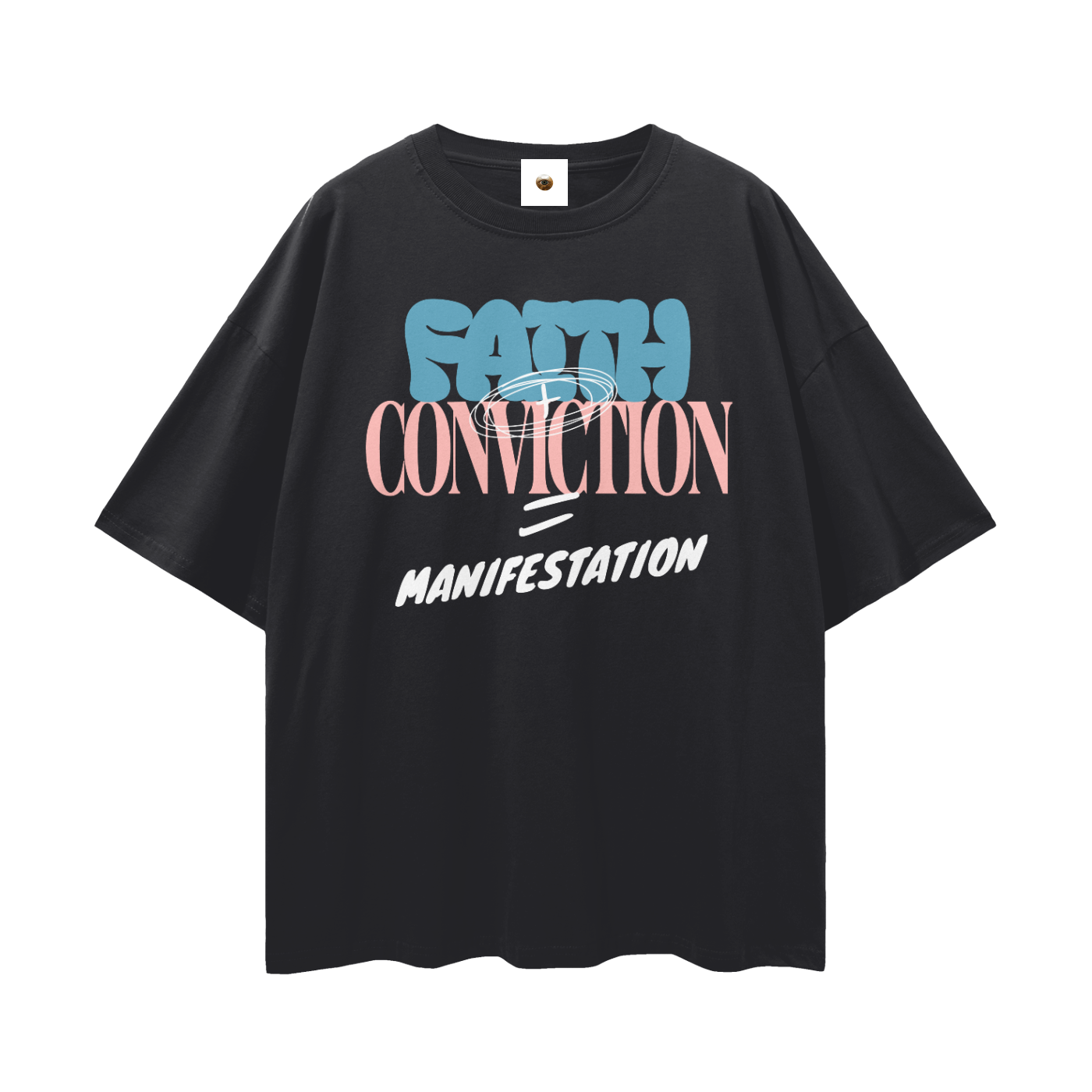Faith Plus Conviction 2 Streetwear Loose Drop Shoulder T-Shirt