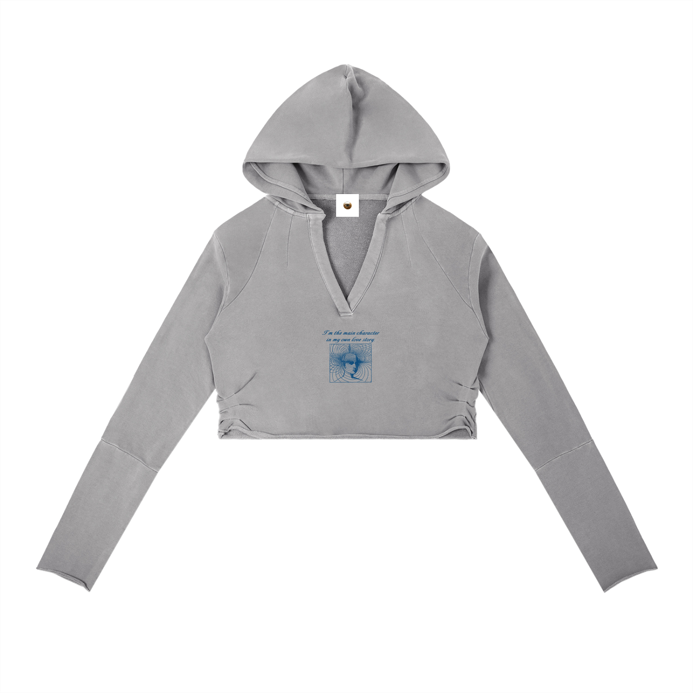 Im The Main Character Vintage Washed Raw Edge Hoodie