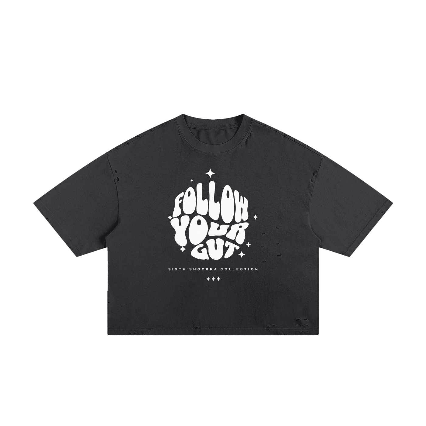 Follow Your Gut unisex cropped Boxy Tee