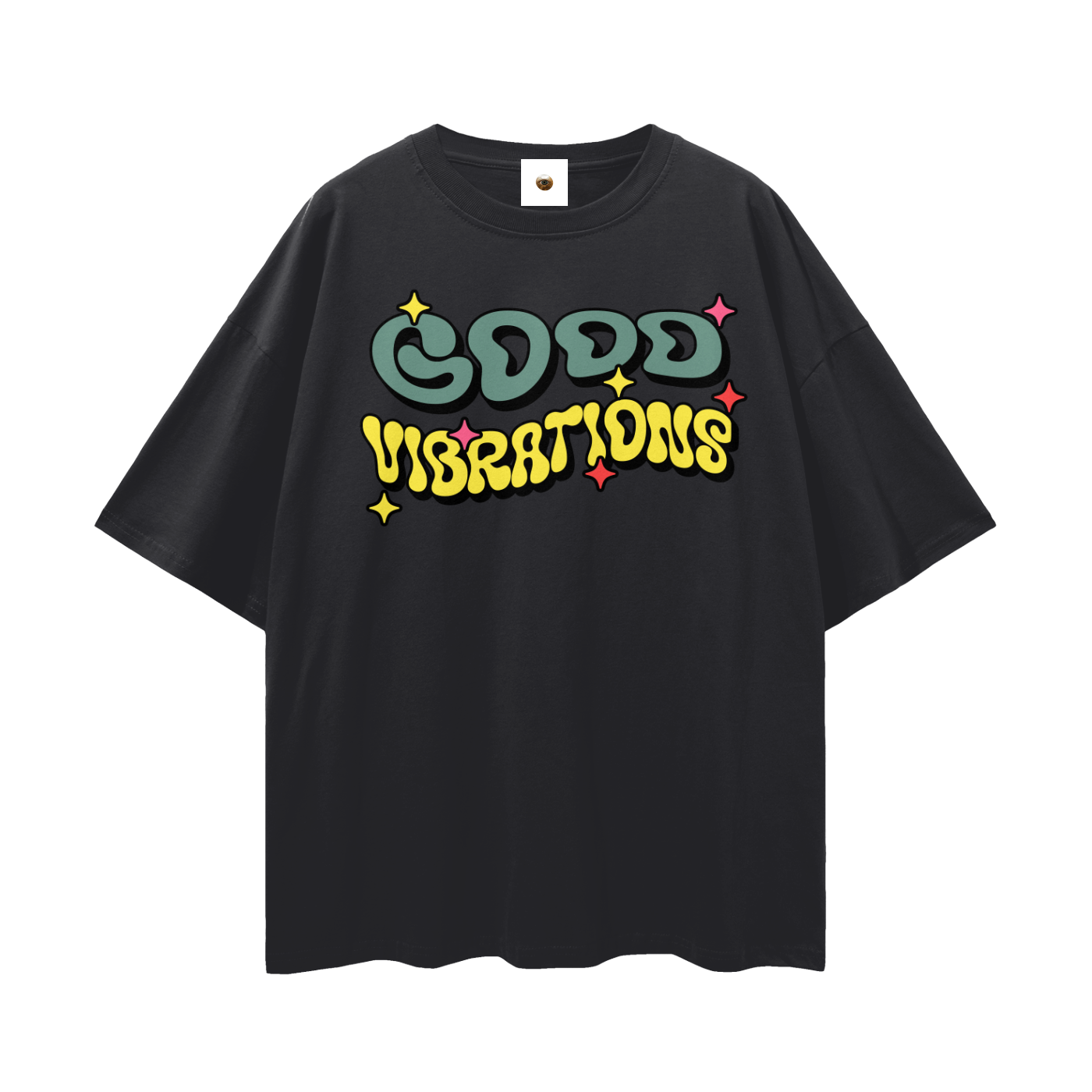 Good Vibrations Streetwear Loose Drop Shoulder T-Shirt