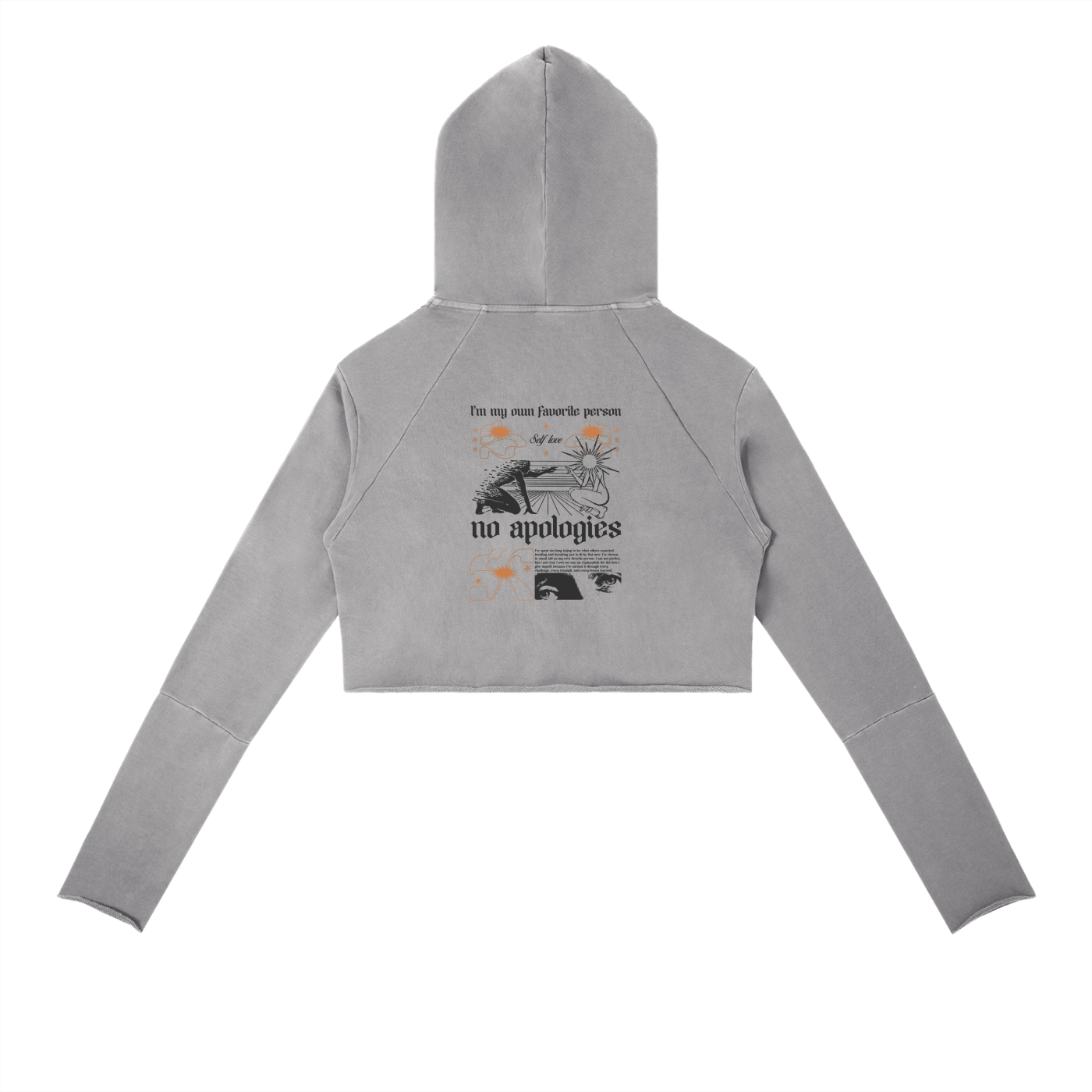 No Apologies Vintage Washed Raw Edge Hoodie