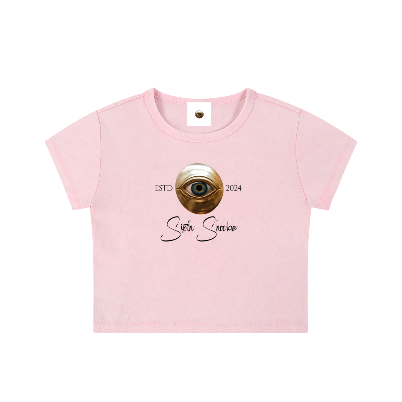 SS Est Snow Washed Crop Top