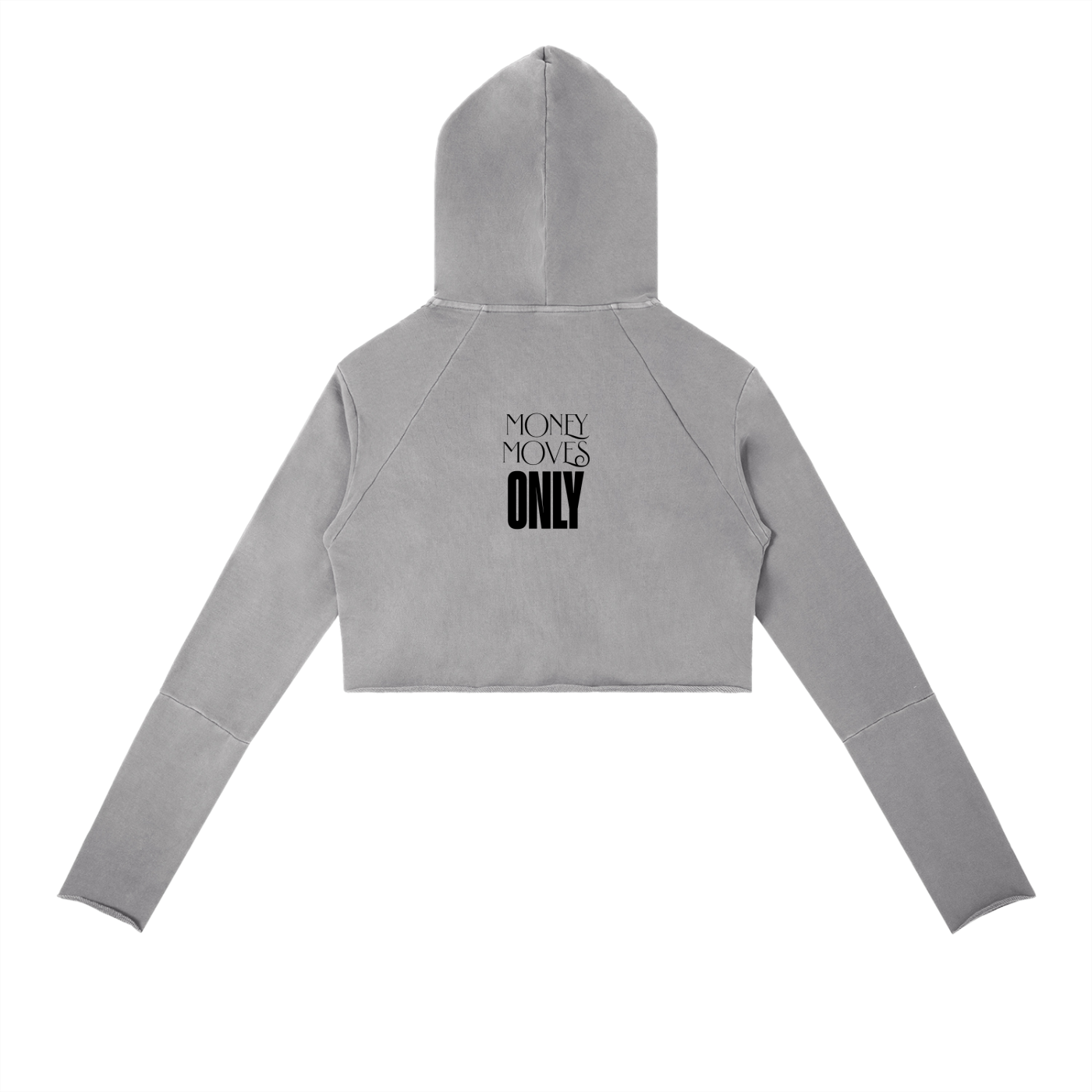 Money Moves Only Vintage Washed Raw Edge Hoodie