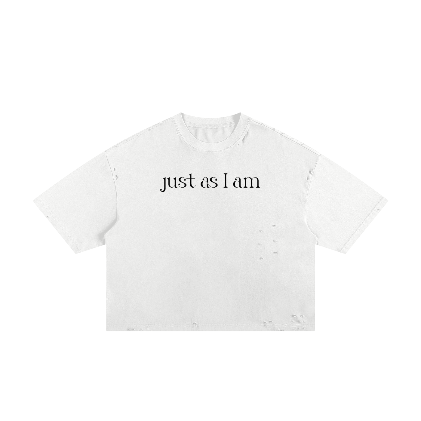 Just As I Am Classic Frayed Boxy Tee