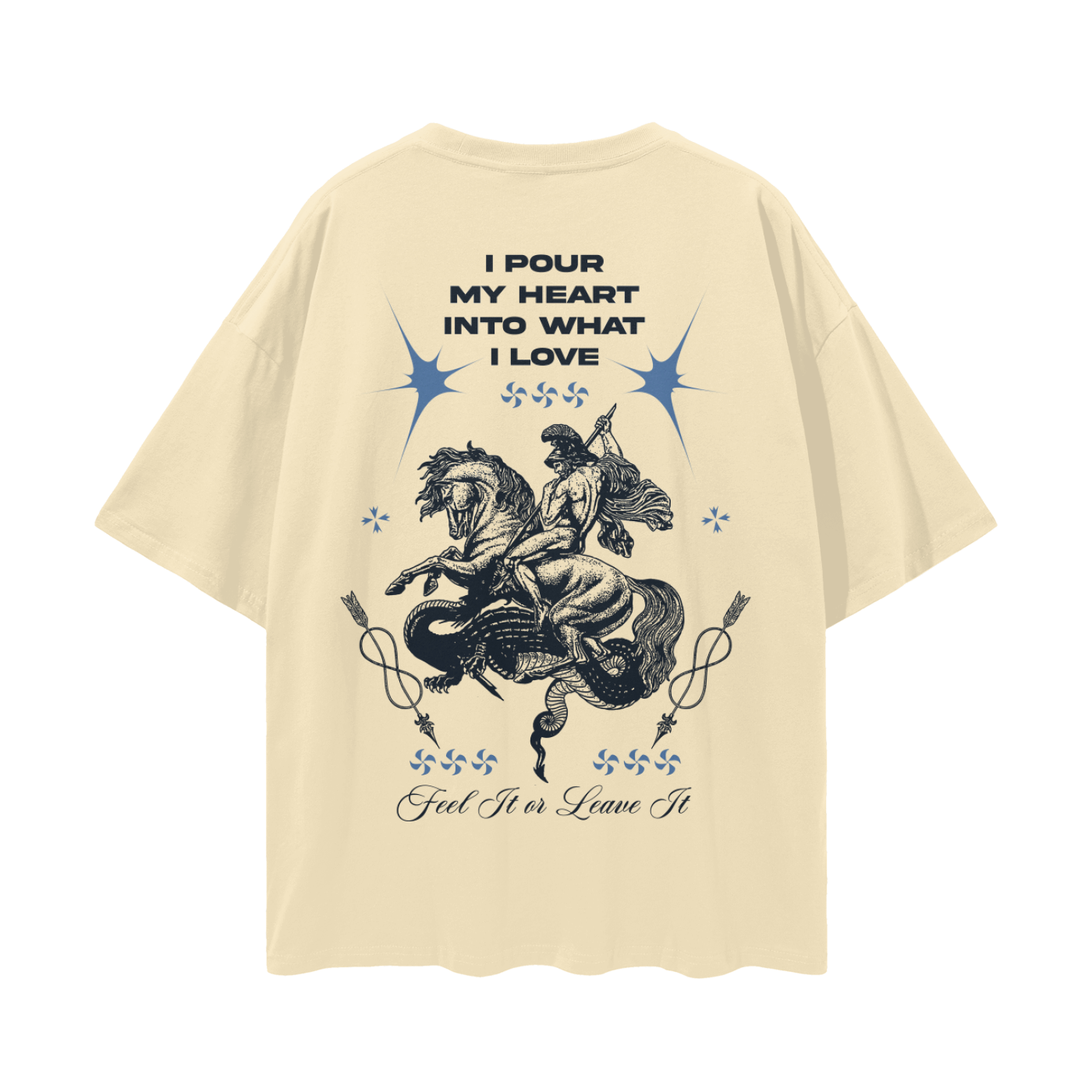 Feel It or Leave It Streetwear Loose Drop Shoulder T-Shirt