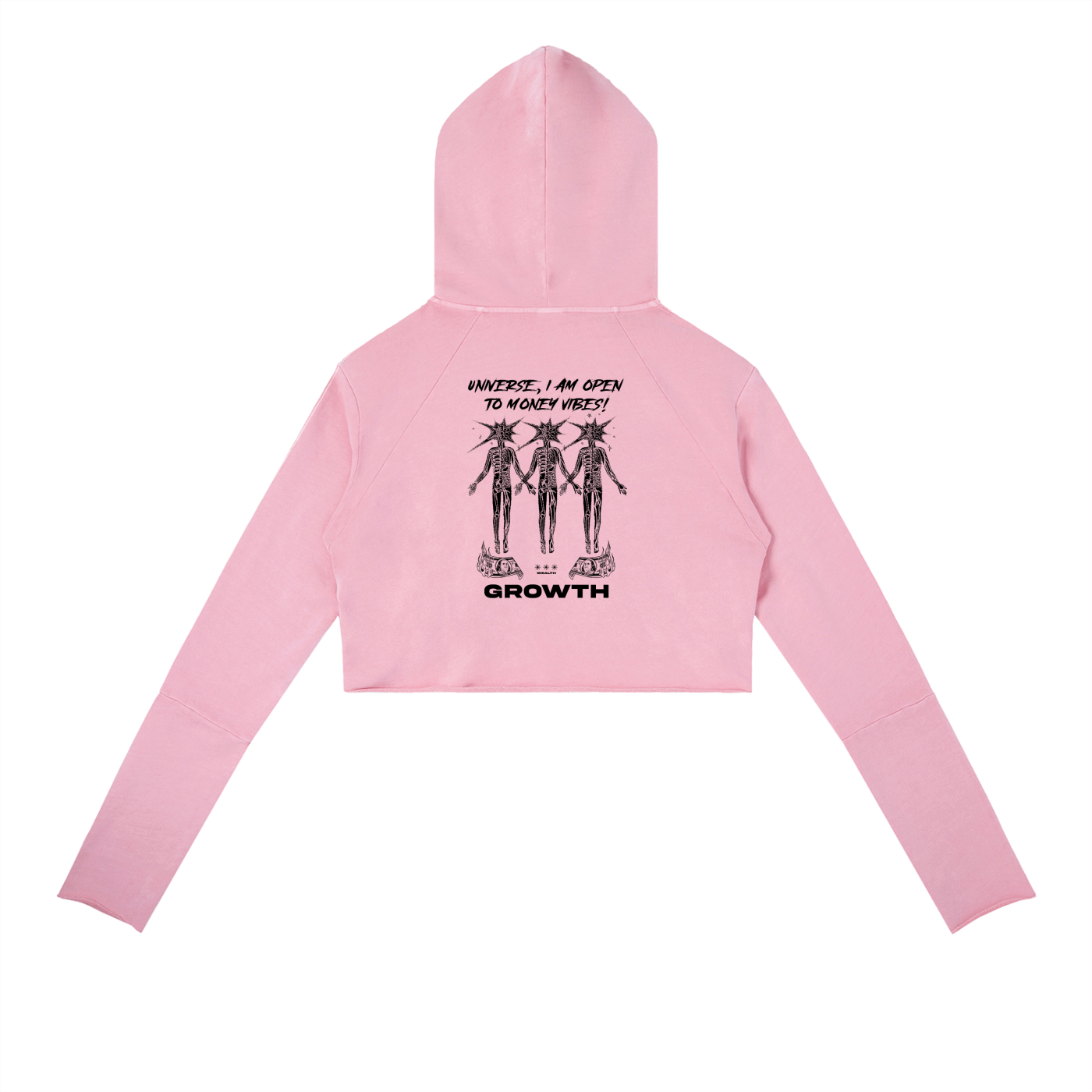 Growth Vintage Washed Raw Edge Hoodie