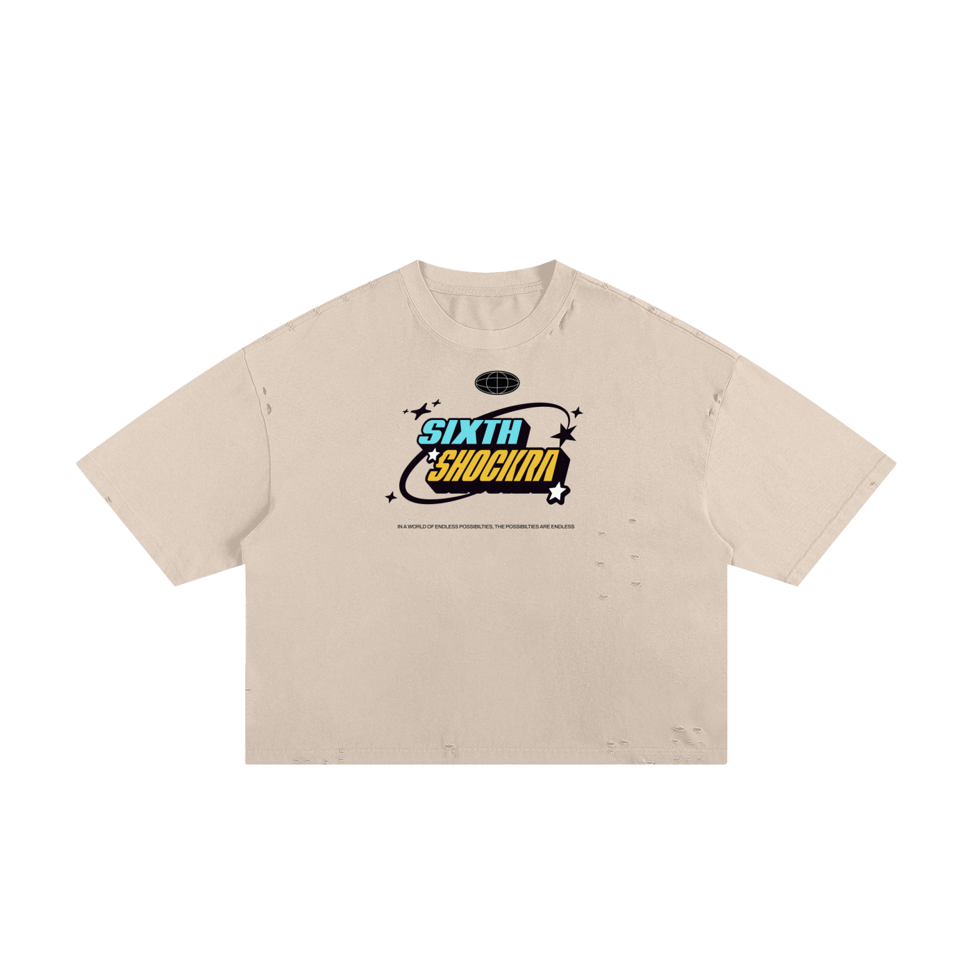 SS World Frayed Boxy Tee