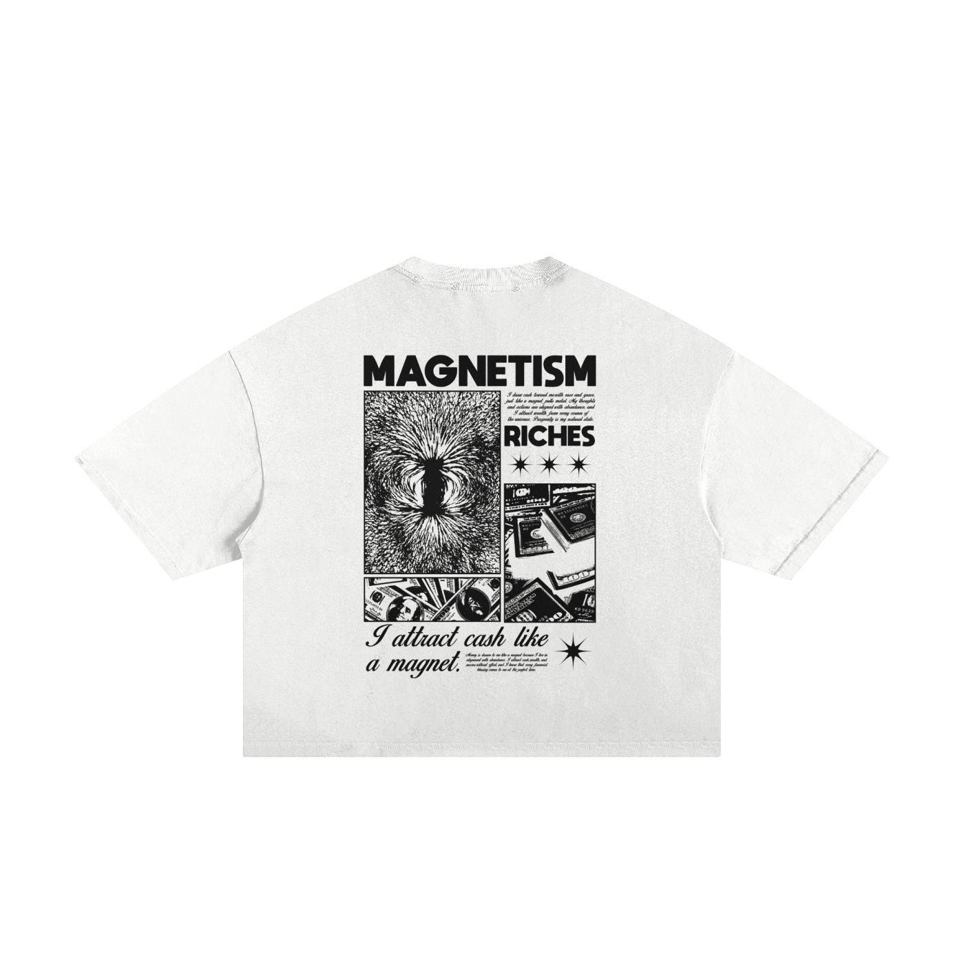 I Attract Cash Like A Magnet Unisex Cropped Boxy Tee