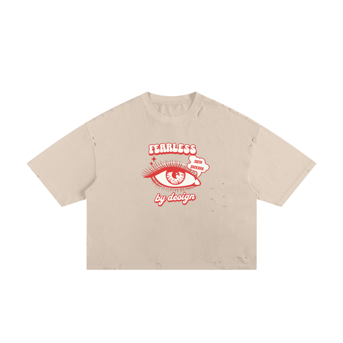 Fearless By Design unisex cropped Boxy Tee