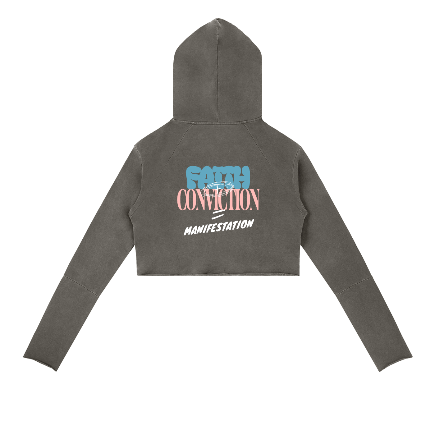 Faith Plus Conviction 2 Vintage Washed Raw Edge Hoodie
