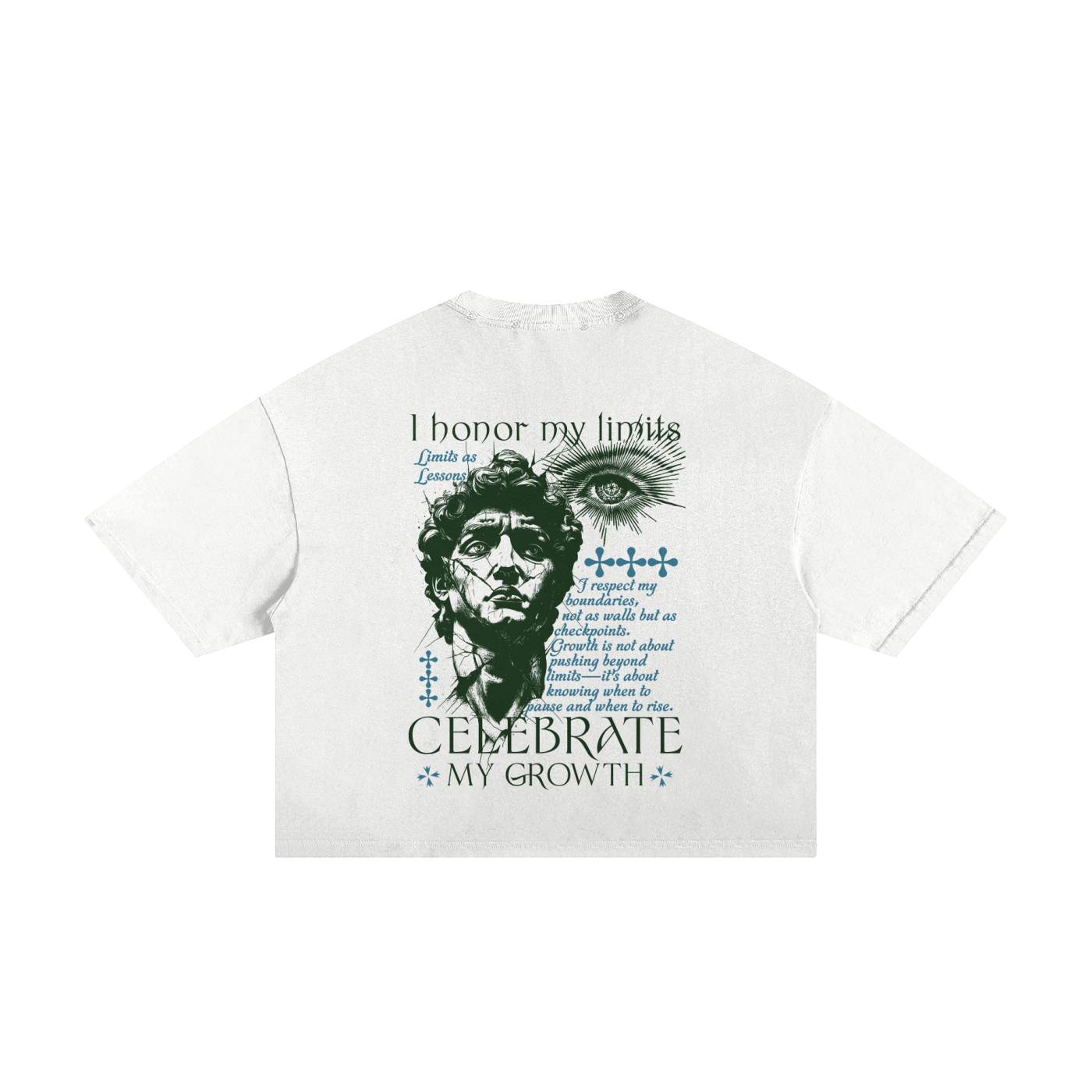 I honor my limits and celebrate my growth Unisex Boxy Tee