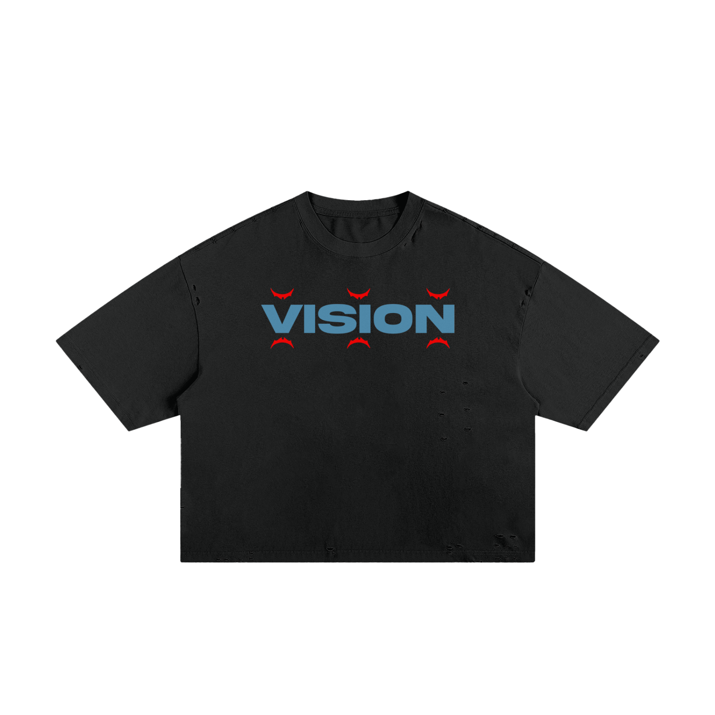 Vision Classic Frayed Boxy Tee