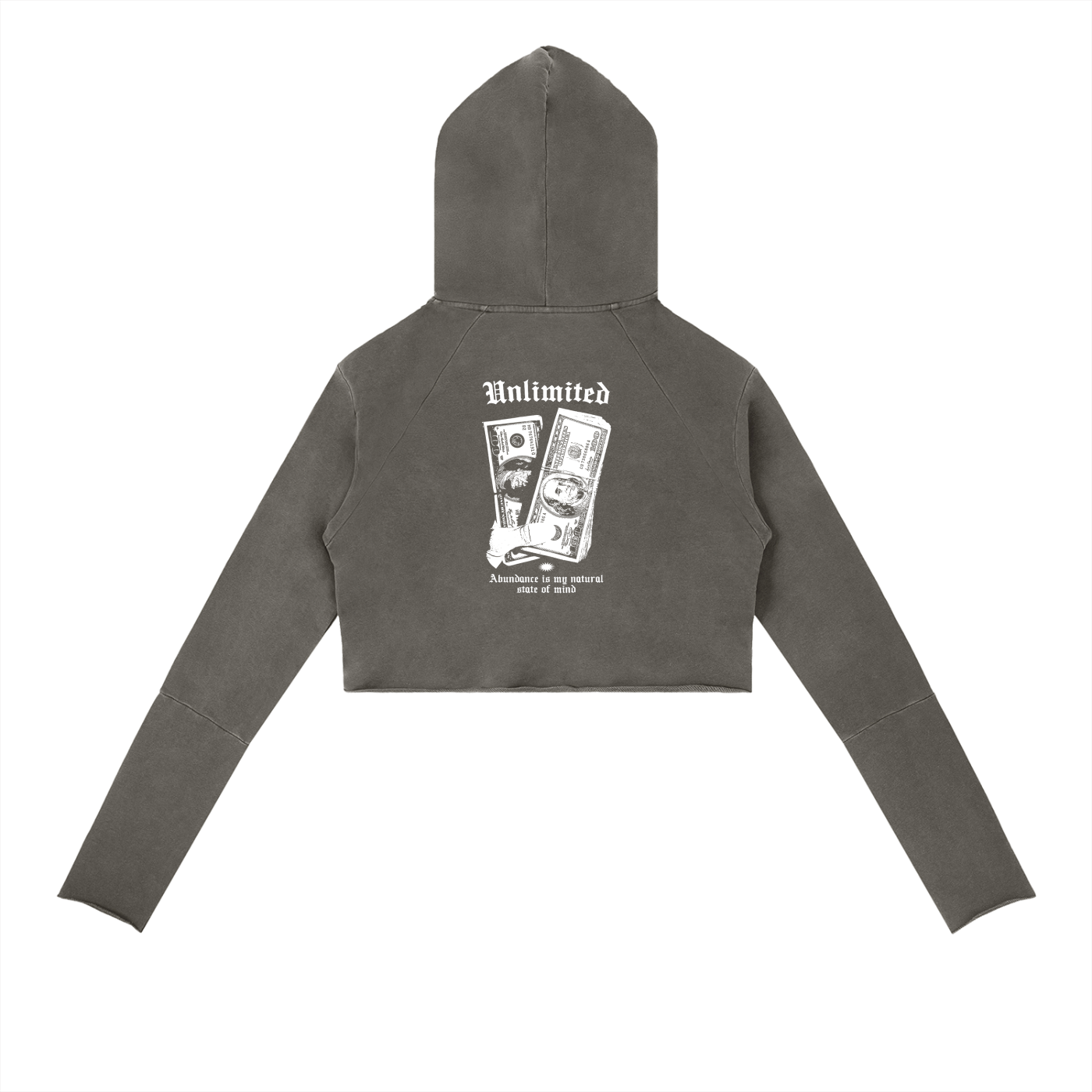 Unlimited Vintage Washed Raw Edge Hoodie