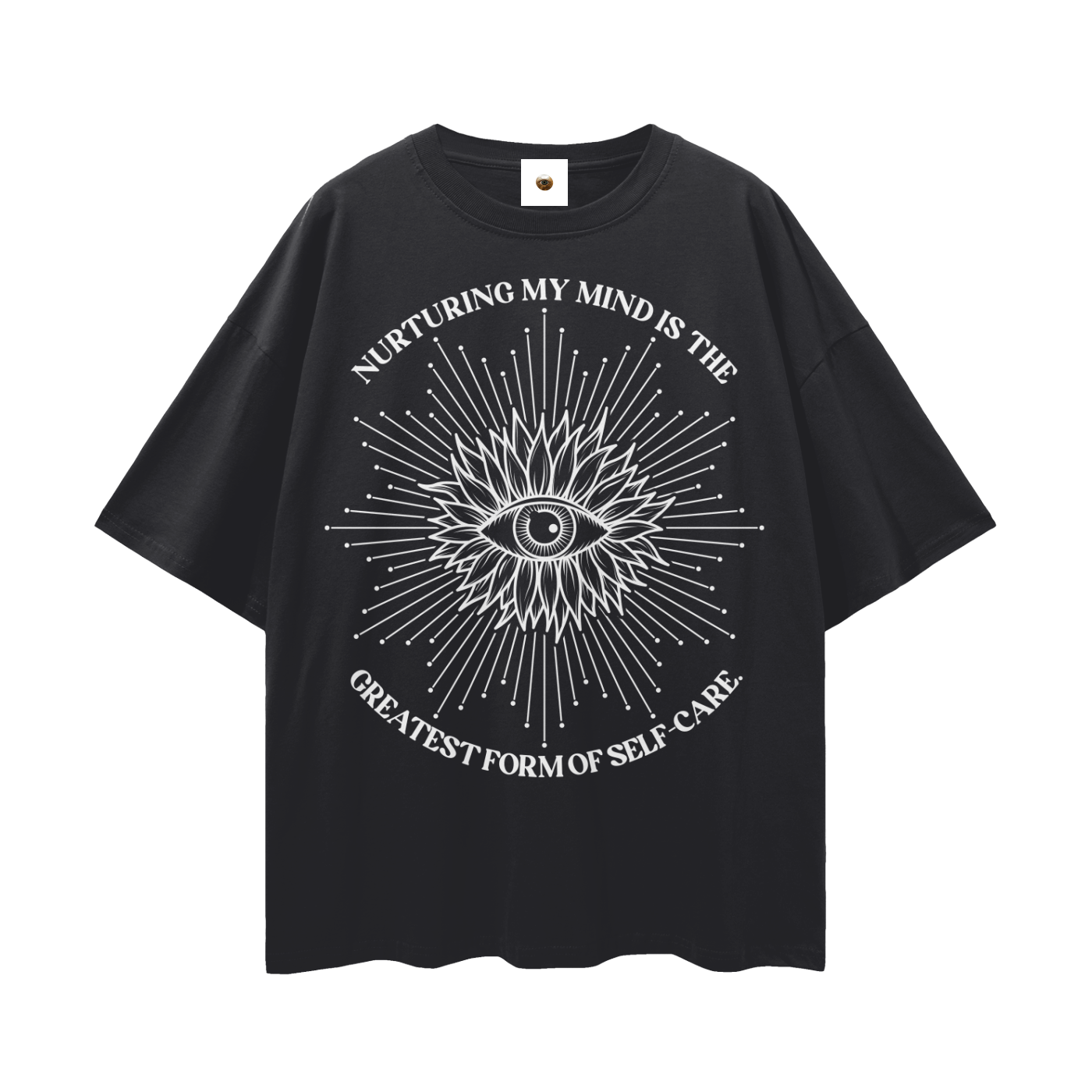 Nurturing My Mind Streetwear Loose Drop Shoulder T-Shirt