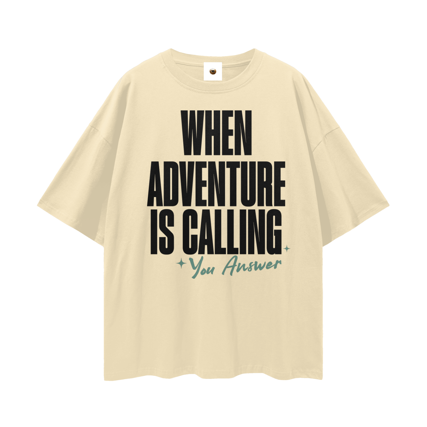 When Adventure is Calling Streetwear Loose Drop Shoulder T-Shirt