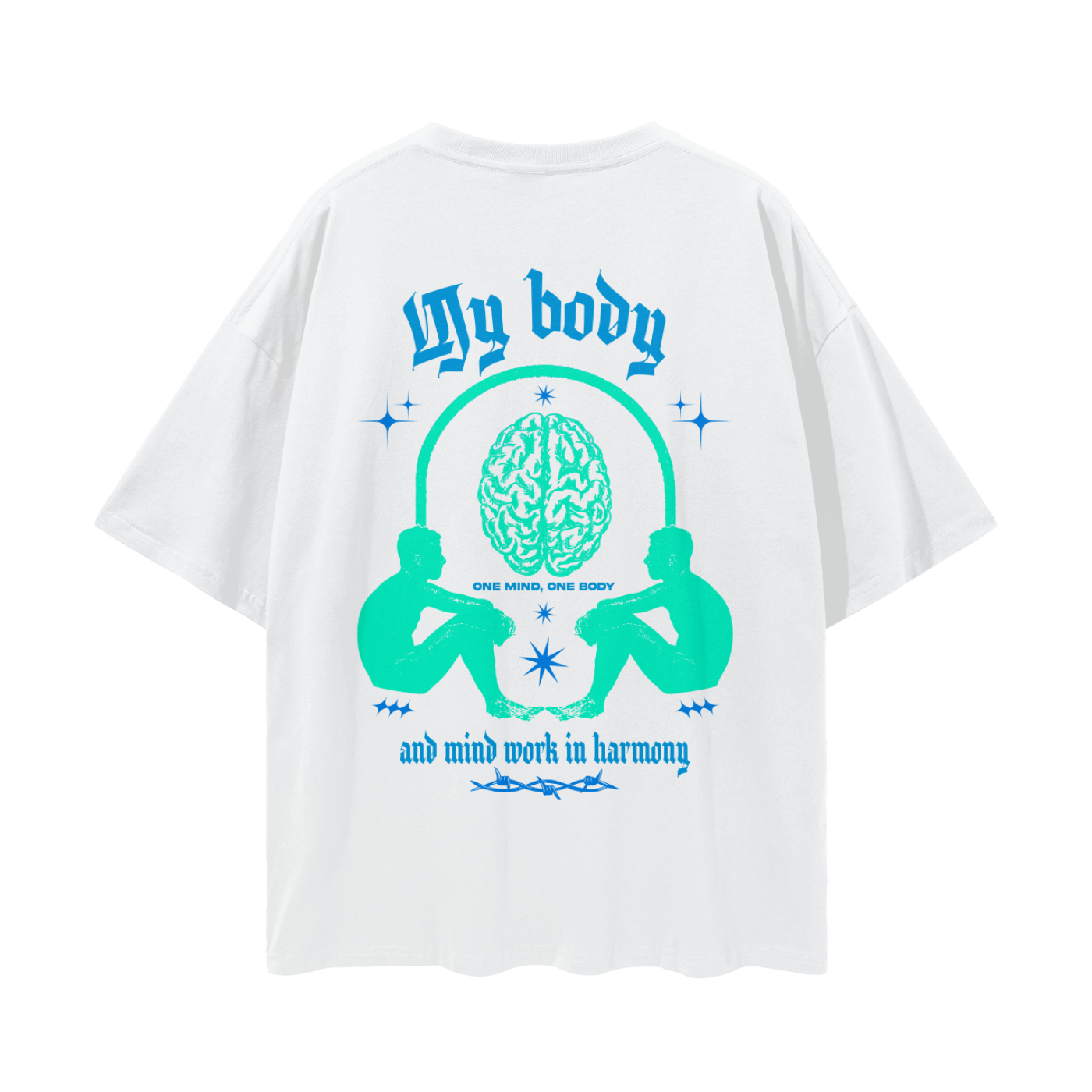 One Mind One Body Streetwear Loose Drop Shoulder T-Shirt