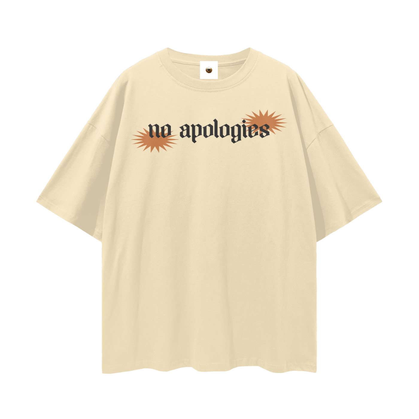 No Apologies Streetwear Loose Drop Shoulder T-Shirt