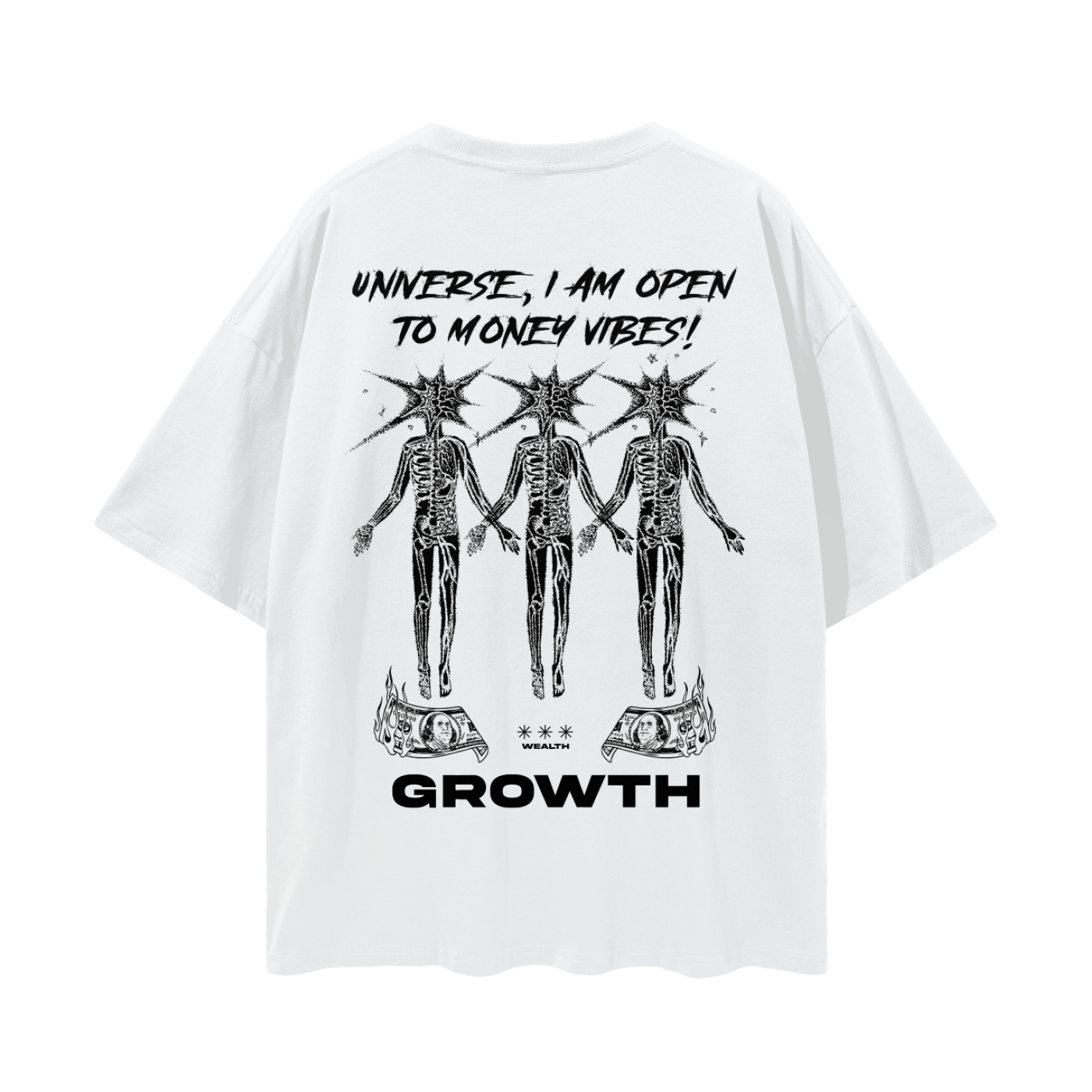 Growth Streetwear Loose Drop Shoulder T-Shirt