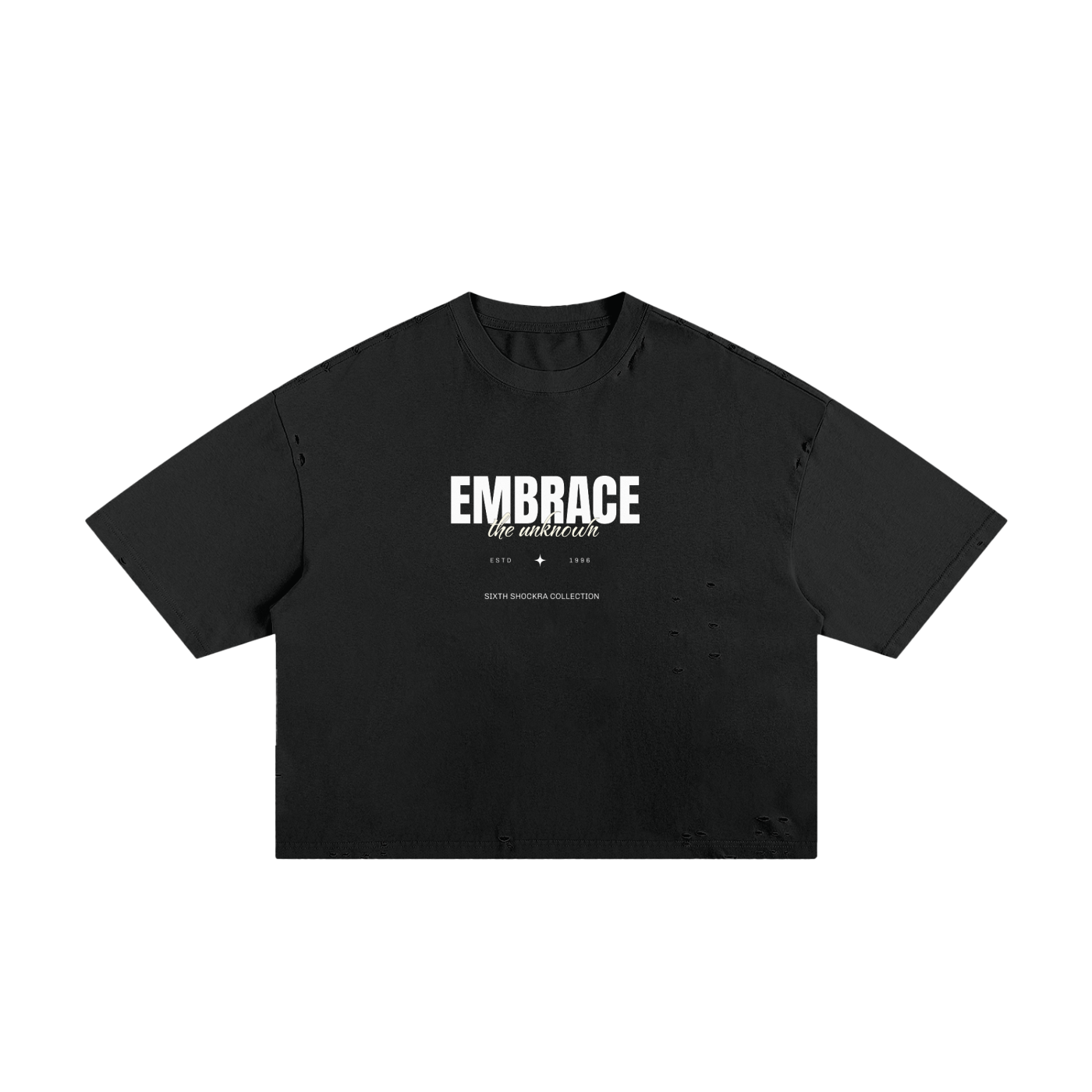 Embrace The Unknown Classic Frayed Boxy Tee