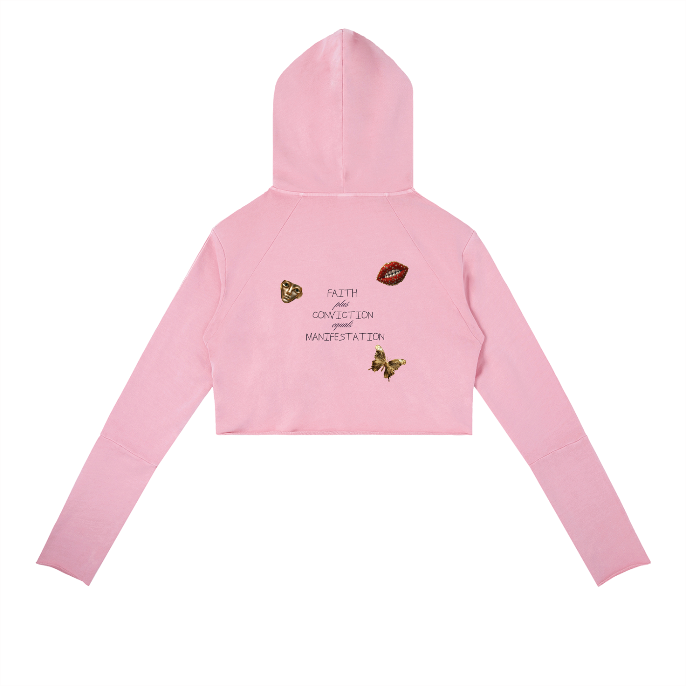 Faith Plus Conviction Vintage Washed Raw Edge Hoodie