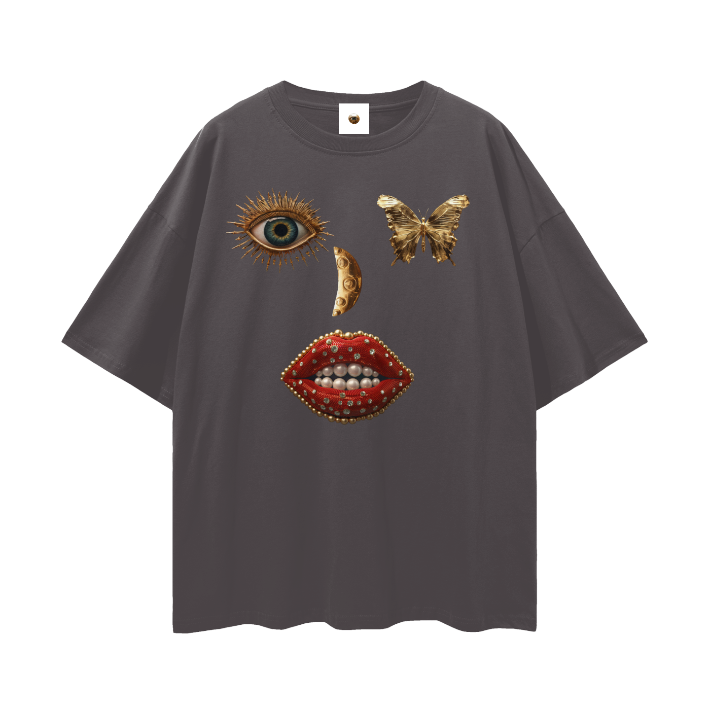 SS Face Streetwear Loose Drop Shoulder T-Shirt