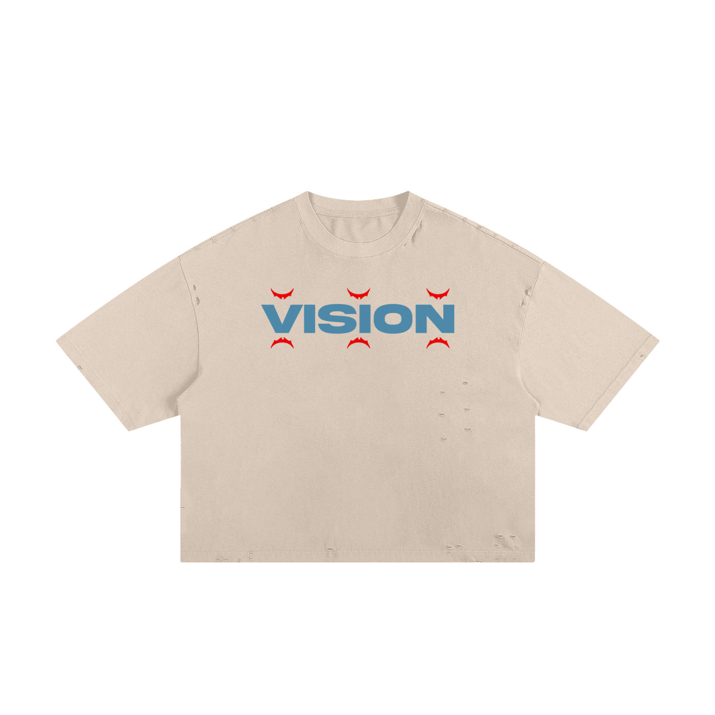 Vision Classic Frayed Boxy Tee