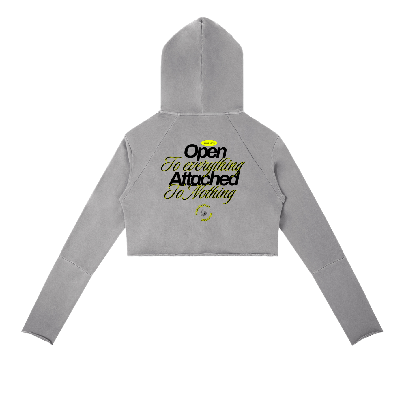 Open to Everything Vintage Washed Raw Edge Hoodie