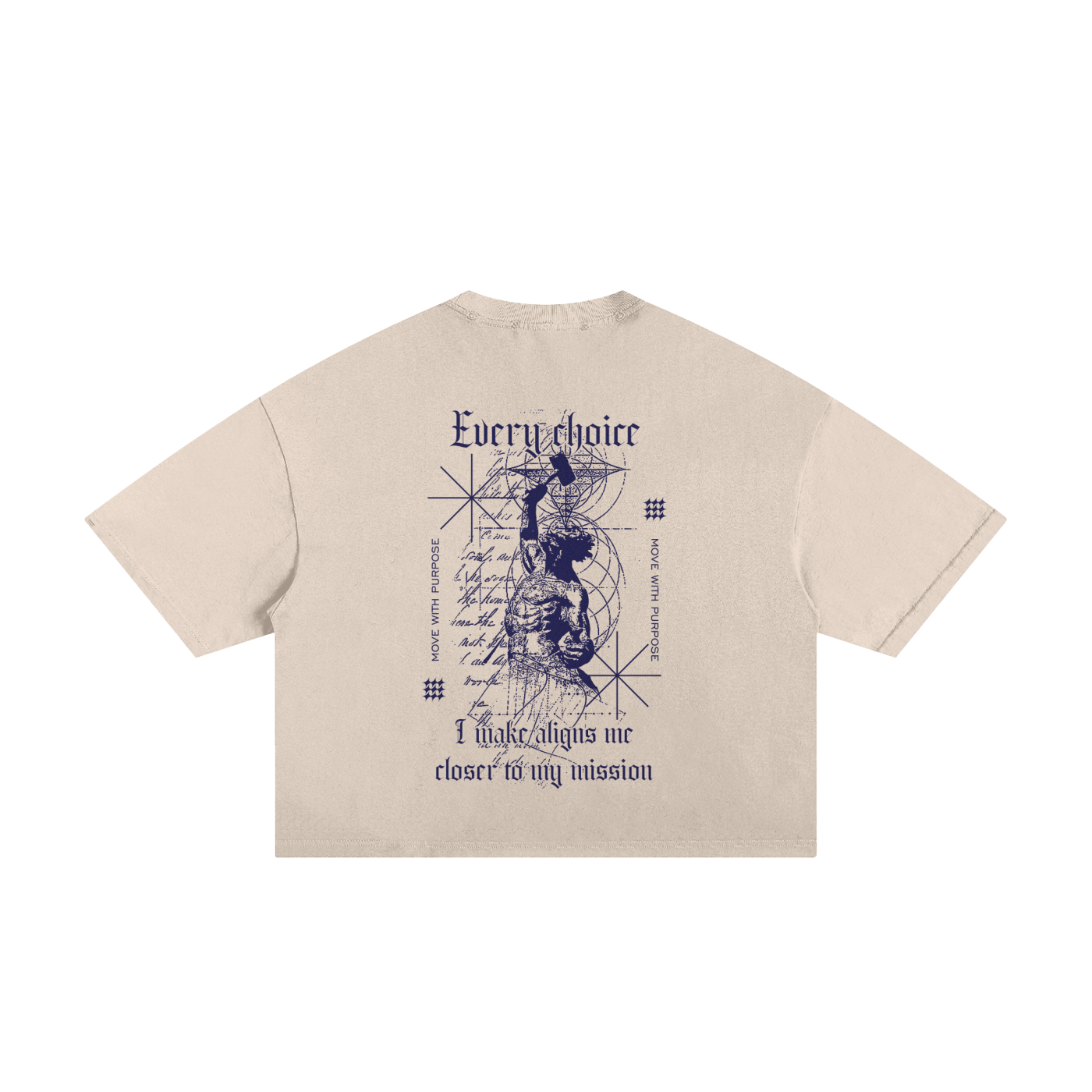 Move With Purpose Classic Frayed Boxy Tee